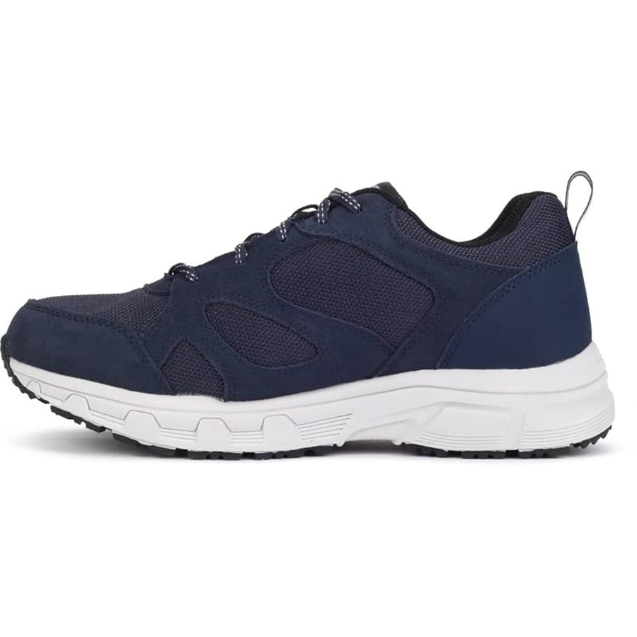 Amazon | Skechers メンズ トレッキング ローカット, ネイビー
